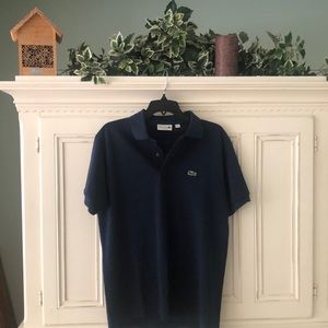 Men’s Navy Lacoste Classic Fit Polo, M, NWOT